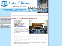 CATHY MARINO website screenshot