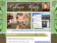 CELESTE KING website screenshot