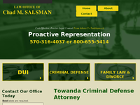 CHAD SALSMAN website screenshot