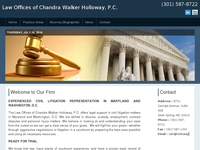 CHANDRA WALKER website screenshot