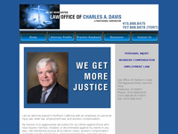 CHARLES DAVIS website screenshot