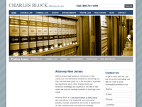 CHARLES BLOCK website screenshot