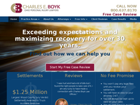 CHARLES BOYK website screenshot