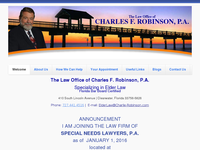 CHARLES ROBINSON website screenshot