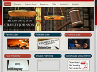 CHARLEY JOHNSON website screenshot