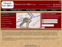 CHRISTOPHER CHENETTE website screenshot