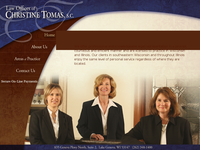 CHRISTINE TOMAS website screenshot