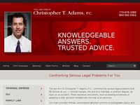 CHRISTOPHER ADAMS website screenshot