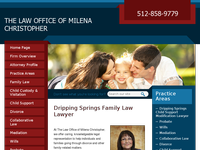 MILENA CHRISTOPHER website screenshot