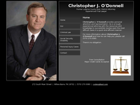CHRISTOPHER O'DONNELL website screenshot
