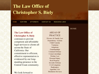 CHRISTOPHER BIELY website screenshot