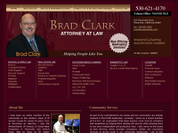 BRAD CLARK website screenshot