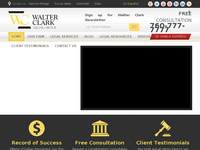WALTER CLARK website screenshot