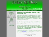 JEFFERY CLERY website screenshot