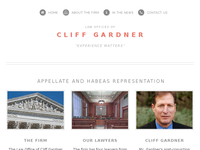 CLIFF GARDNER website screenshot