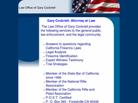GARY COCKRIELL website screenshot