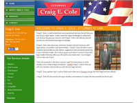 CRAIG COLE website screenshot