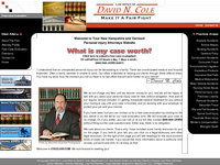 DAVID COLE website screenshot