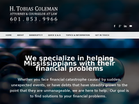 H TOBIAS COLEMAN website screenshot