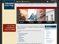 AMANDA COLGAN website screenshot