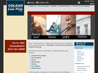 JAMES COLGAN website screenshot