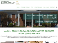 MARY COLLINS website screenshot