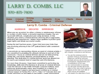 LARRY COMBS website screenshot