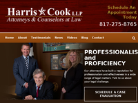 HARRIS COOK website screenshot