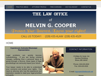 MELVIN COOPER website screenshot