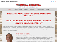 THOMAS CORLETTA website screenshot