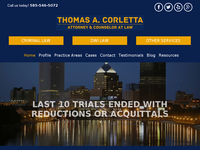 THOMAS CORLETTA website screenshot