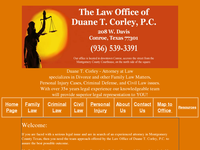 DUANE CORLEY website screenshot