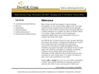 DAVID CRAIG website screenshot