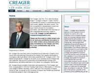 ROGER CREAGER website screenshot