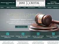 JANE CRISTAL website screenshot