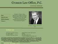 MICHAEL CROSSON website screenshot