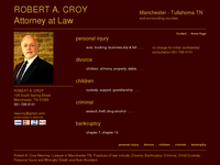 ROBERT CROY website screenshot