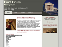 CURT CRUM website screenshot