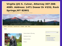 VIRGILIA CULVER website screenshot