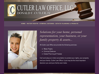DONALD CUTLER website screenshot
