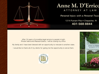 ANNE D'ERRICO website screenshot