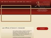 DANIEL ALEXANDER website screenshot