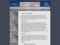 DANIEL ROBIN website screenshot