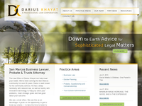 DARIUS KHAYAT website screenshot