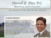 DARRELL DIES website screenshot