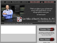 DARYL DAVIDSON SR website screenshot