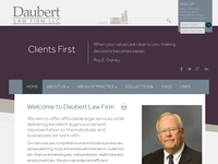 DANIEL DAUBERT website screenshot