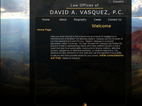 DAVID VASQUEZ website screenshot