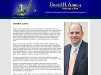 DAVID ABNEY website screenshot