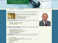 DAVID AZA website screenshot